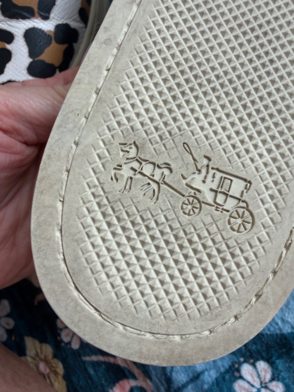 Coach White Leopard Print Slip-On Sneakers - Picture 7 of 13